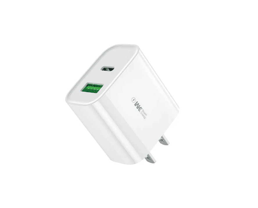 CARGADOR CUBO 2 PUERTO USB Y TIPO C  WP-U53 20W